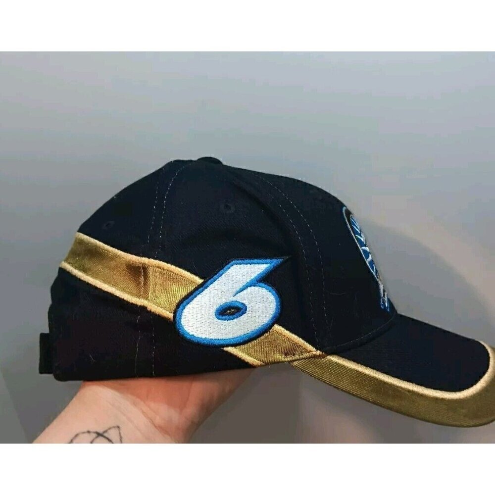 Vintage NOS Team Mark Martin #6 500 Consecutive Starts Nascar Adjustable Hat - Picture 3 of 6